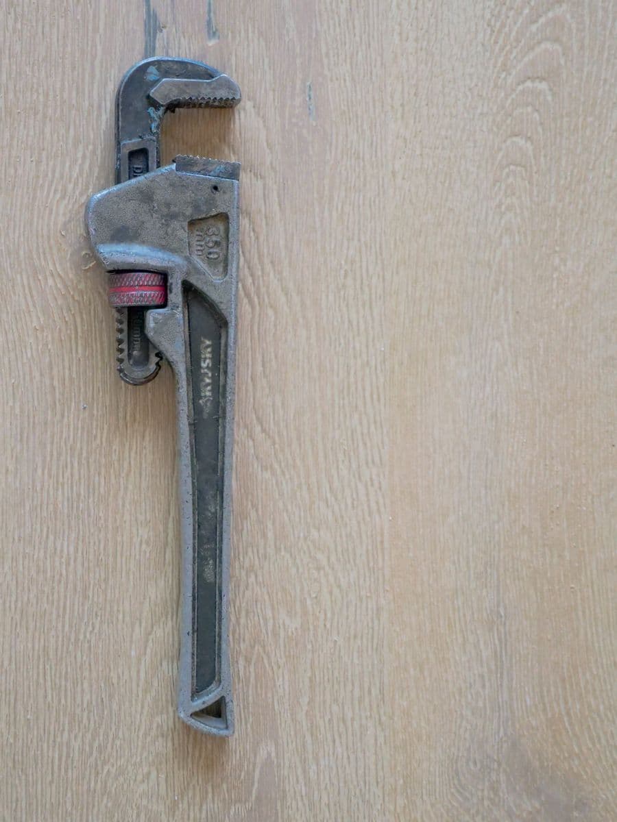 Pipe wrench, one of the tools of the trade